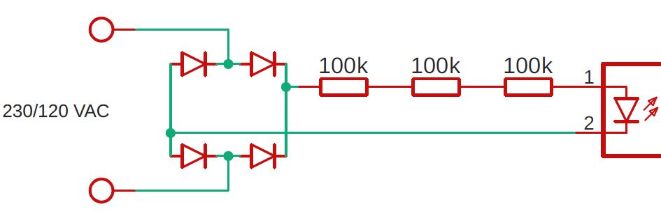 schematic detecting mains voltage